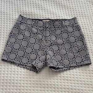 Banana Republic Stylish Gray Patterned Preppy Women's Shorts SZ 2